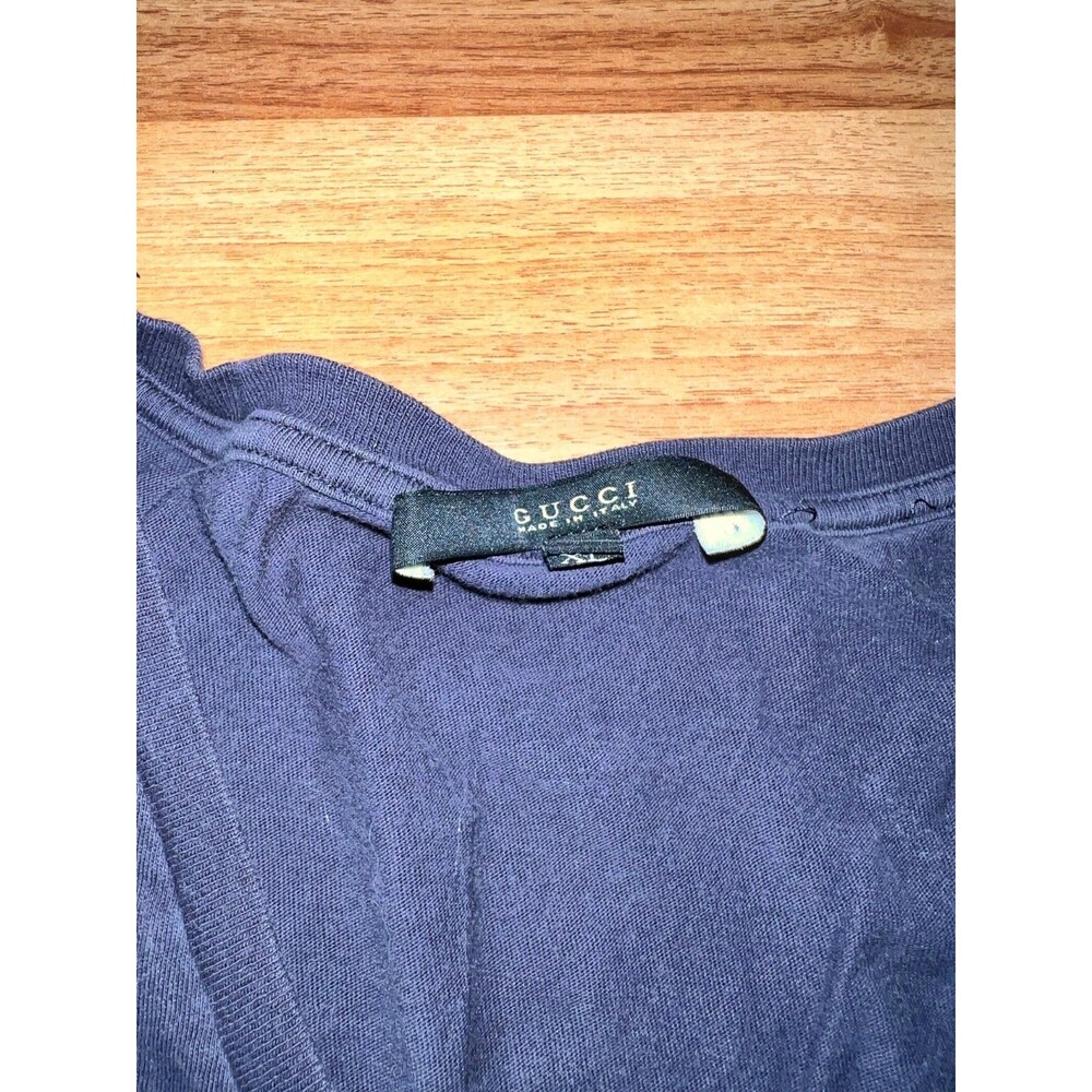 Gucci mens blue short sleeved tee shirt xl